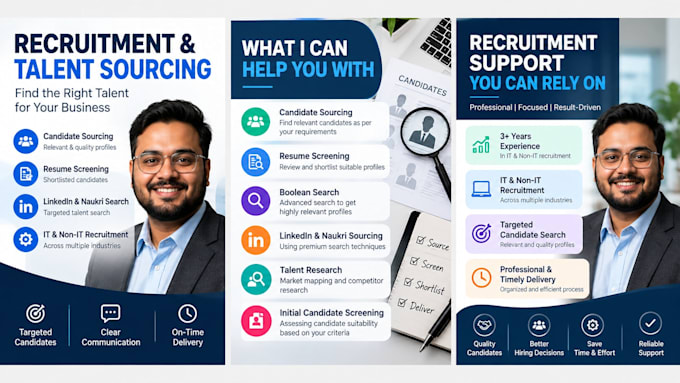 source and screen qualified candidates for your hiring needs
