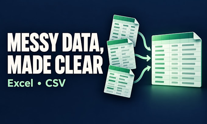 clean and merge your excel and CSV files