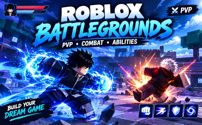 roblox game development, strongest battleground, vfx, roblox full game creation