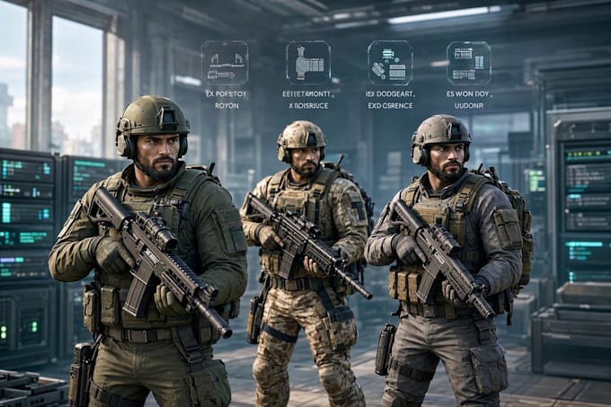 design a complete arma reforger server with experience base on loadout