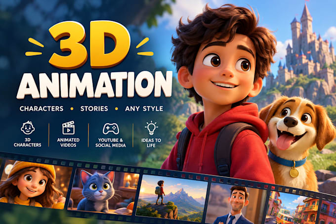 Create 3d cartoon animation, character animation and 3d videos in any ...