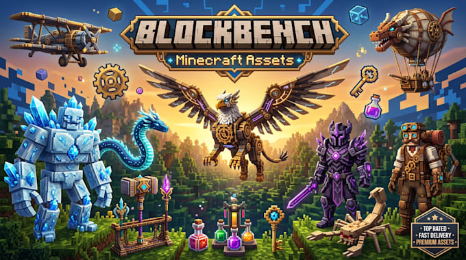 make high quality model in blockbench minecraft