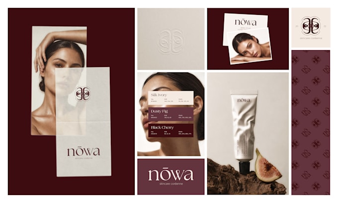 design a luxury elegant modern logo and brand identity