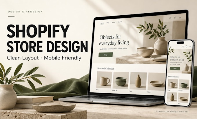 design your shopify store with a mobile friendly layout