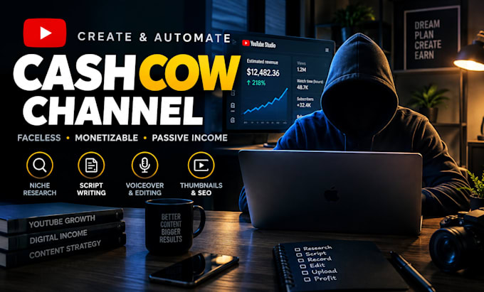 build a professional faceless youtube channel with quality content