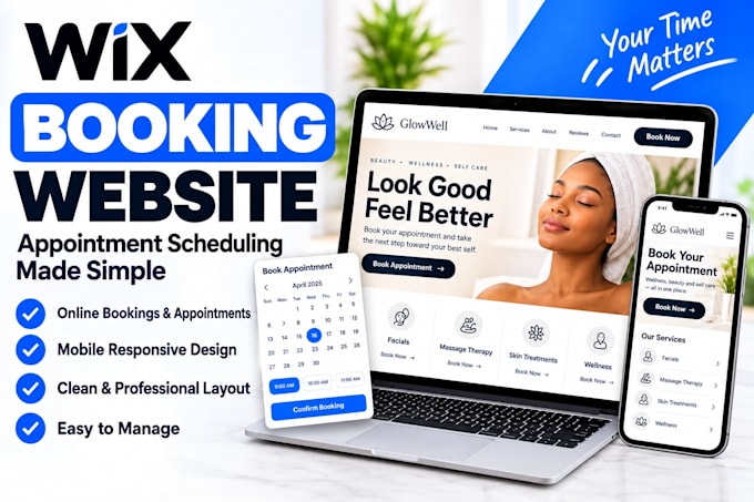 build a wix booking website, redesign wix with appointment scheduling