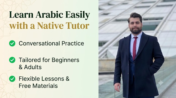 teach you conversational arabic tailored for english speakers