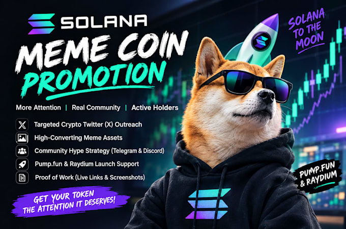 promote your meme coin crypto token, solana token, pumpfun