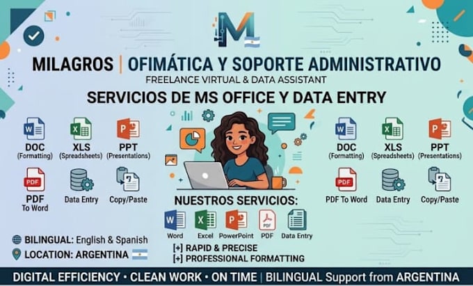be your virtual assistant for microsoft word excel and powerpoint