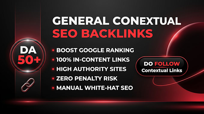 build da50 general contextual backlinks for top google rank