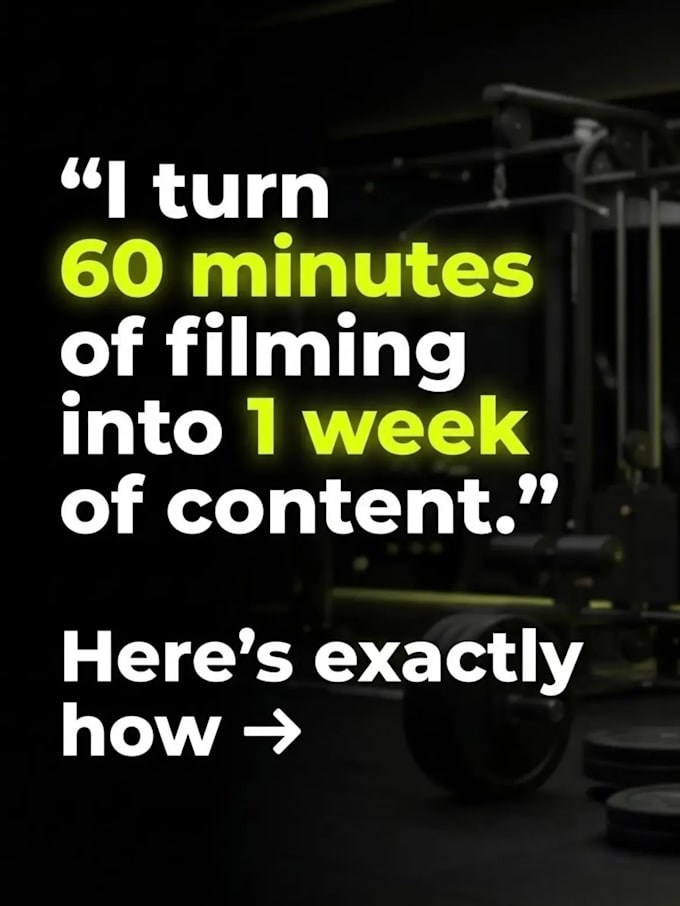 write hooks, scripts, and edit viral fitness reels and shorts