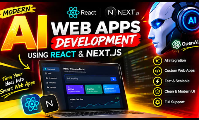 build a modern ai web app using react nextjs and openai