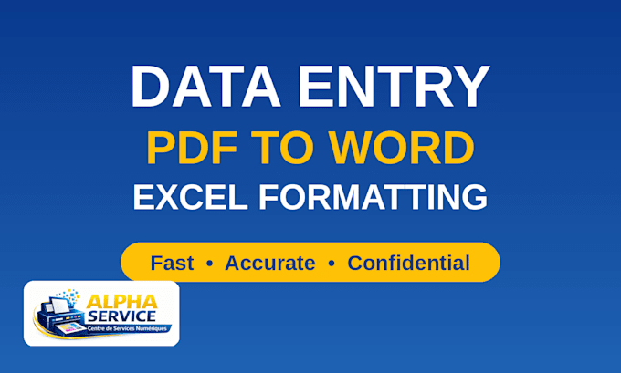 do accurate data entry in excel and word