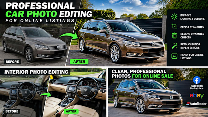 professionally edit your car photos for sale