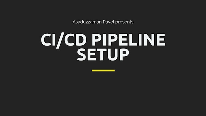 set up your cicd pipeline