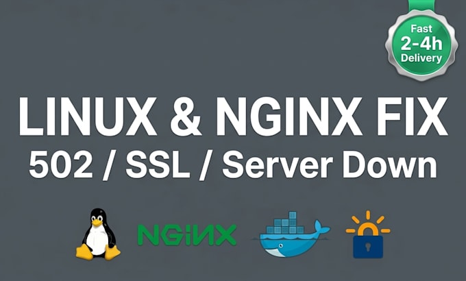 fix linux server, nginx, 502 bad gateway and SSL errors