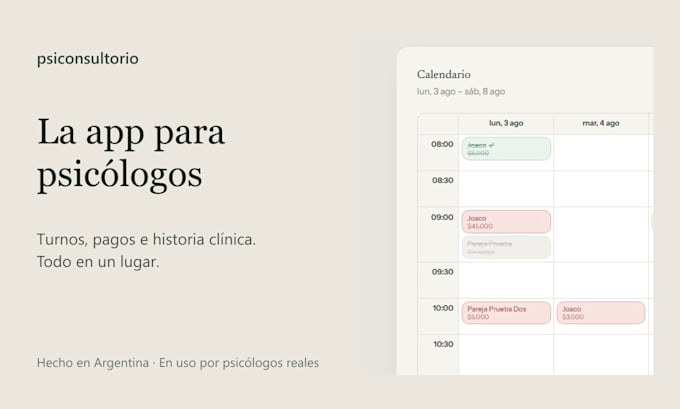 set up a patient management app and website for psychologists