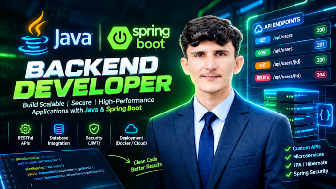 build java spring boot rest API for your web app