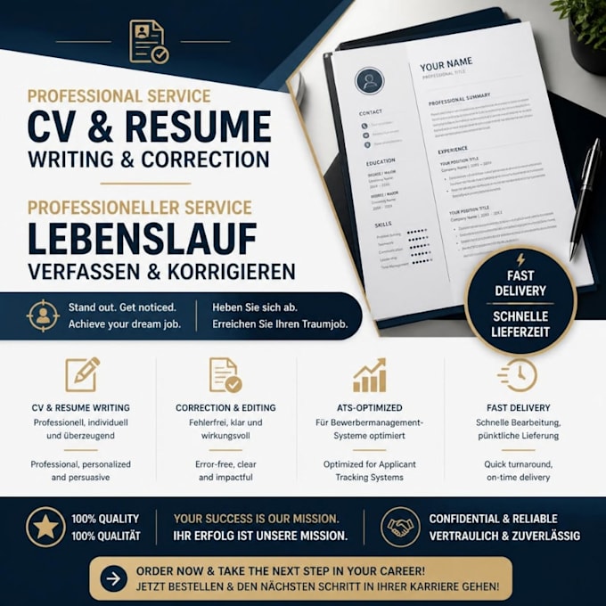 writing, editing and improving your professional CV or resume