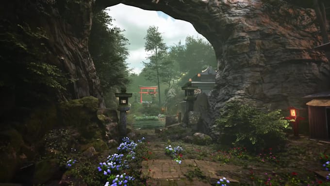 create 3d game environment, unreal engine environment, unity 3d environment