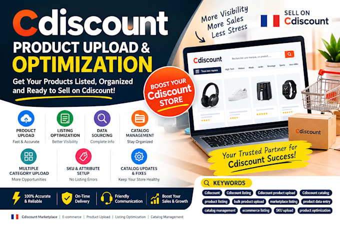 upload  optimize and manage your cdiscount marketplace products listing