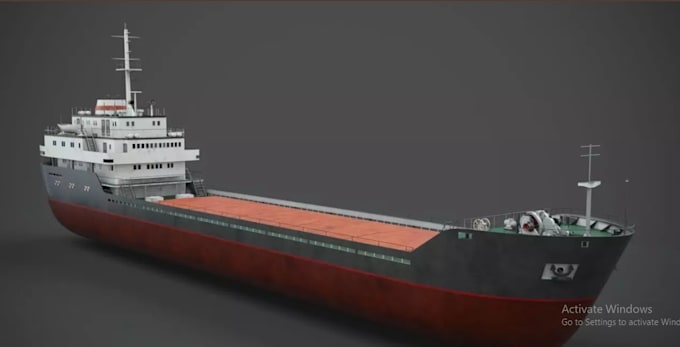 3d ship modeling, bulk carrier ship, hull deck cad model, marine engineering