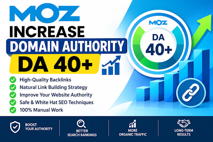 increase da with SEO high quality backlinks