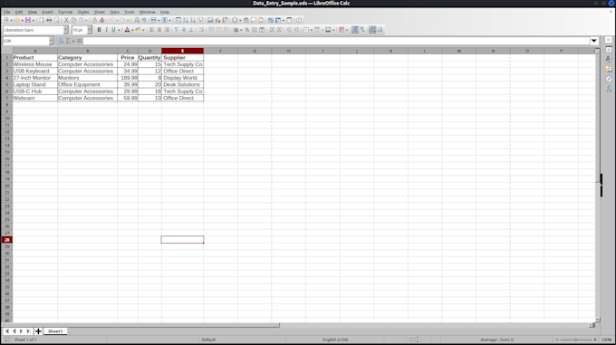 do accurate data entry in excel and google sheets