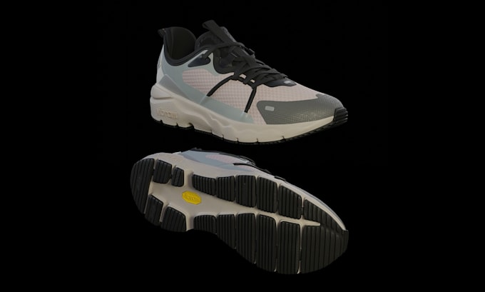 create 3d shoe and sneaker models with photorealistic renders