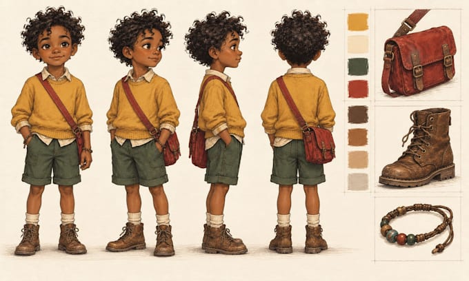 create a character reference sheet