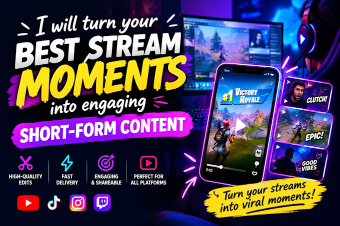 turn your twitch or kick streams into viral clips and shorts