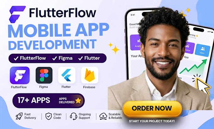build flutterflow mobile app, flutter flow