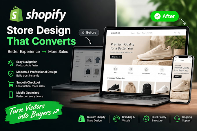 make your store look professional and easy to use
