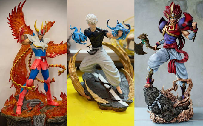 do print and custom paint your anime figures and statues