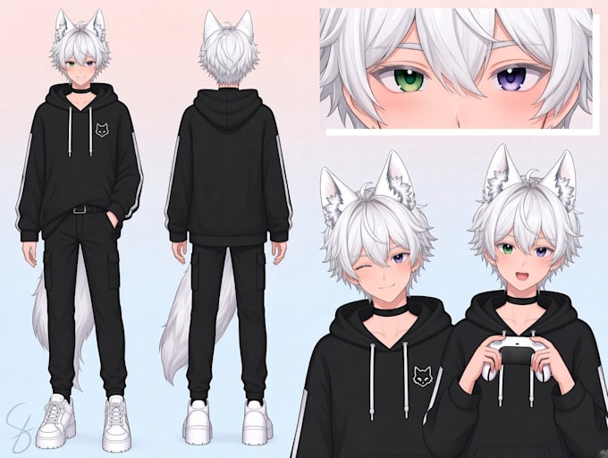 create your live2d vtuber model, rigging, expressions and physics