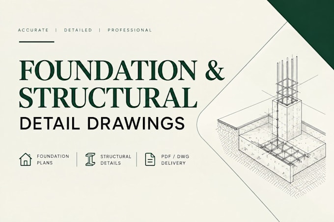 create professional foundation and structural detail drawings
