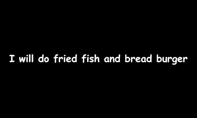 do fried fish and bread burger