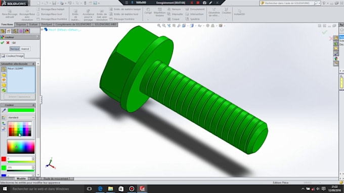 parametric 3d cad modeling in solidworks