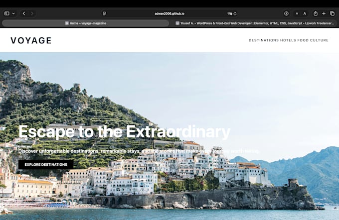 build or redesign a professional elementor website