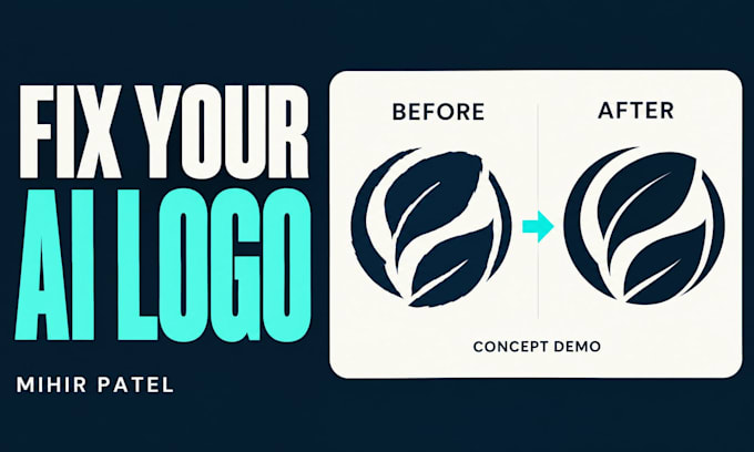 redraw logo to vector and refine ai design professionally