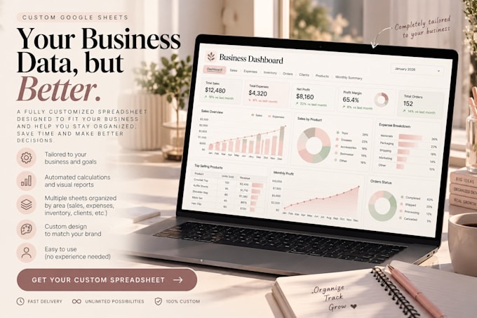 build a custom google sheets business dashboard