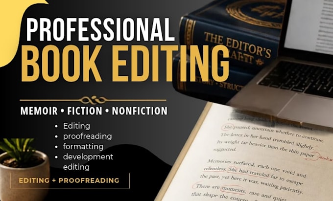 proofread memoir, fiction novel editor, nonfiction editing