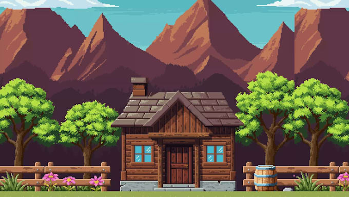 create custom 2d platformer game,pixel art character,platformer tileset in unity
