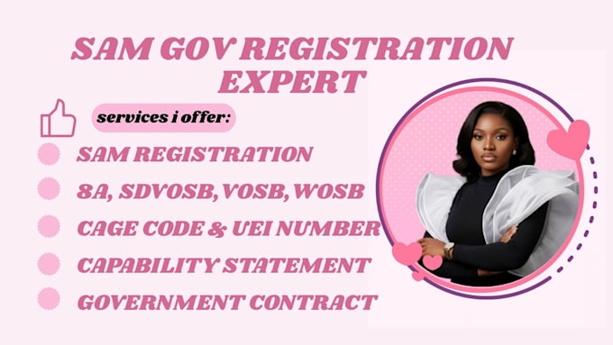 help with sam gov, cage code, uei registration, government contracts