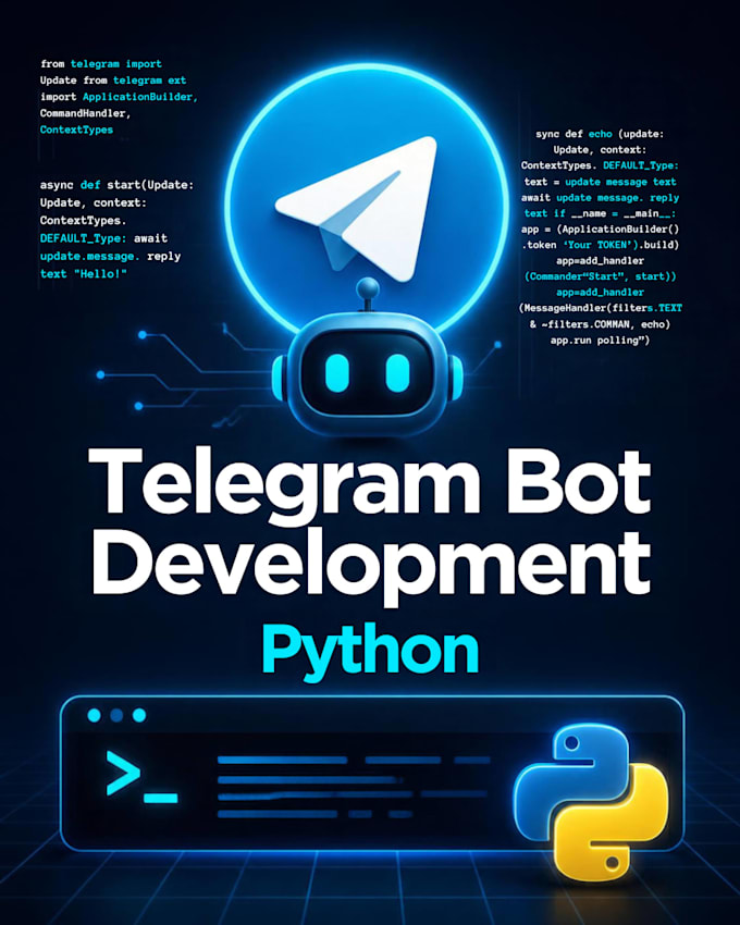 build a custom python telegram bot for your business