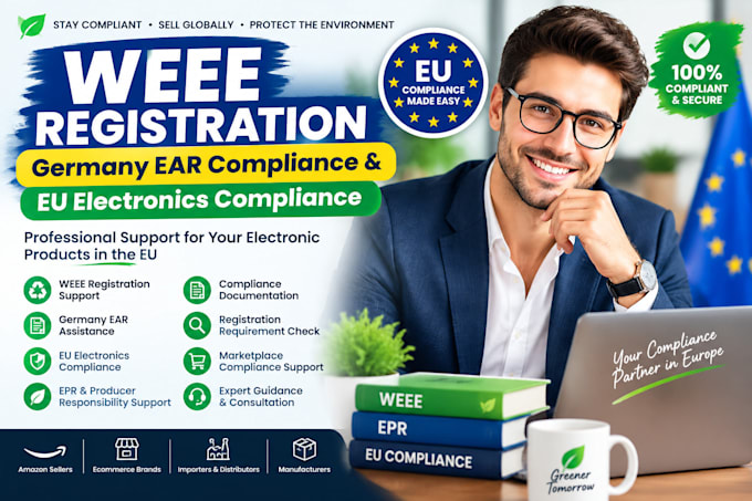 handle weee registration, germany ear compliance and eu electronics compliance