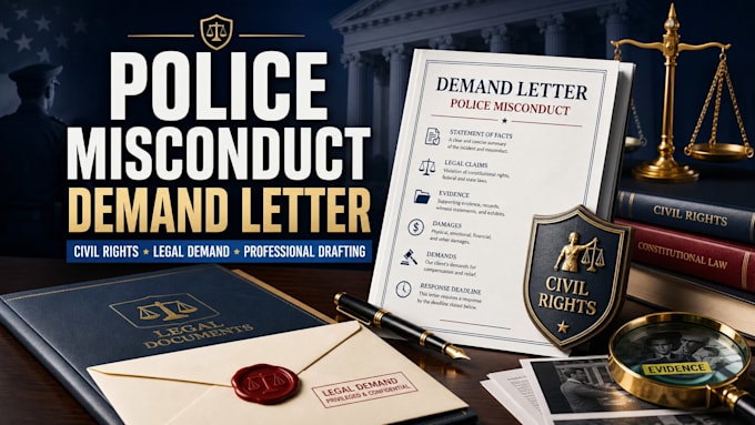 draft a commanding police misconduct demand letter
