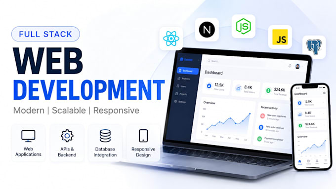 develop a full stack web application using react next and node