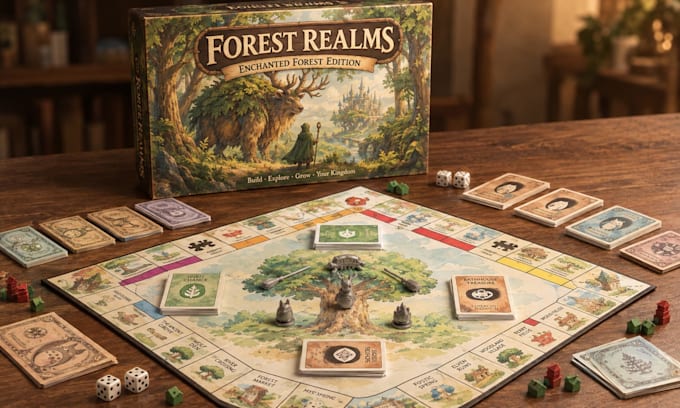 design custom board game, tabletop game and board game design game development