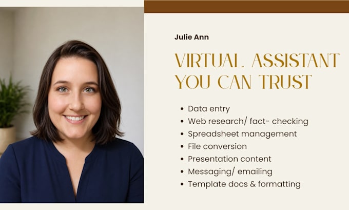 assist you with general VA tasks